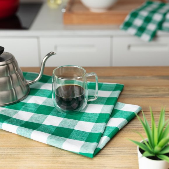 100% Set of 4 Pack Kitchen Buffalo Check Plaid, 20''*30 Inch BLACK FRIDAY CYBER - Picture 3 of 3